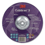 Cubitron™ 3 Depressed Center Grinding Wheel, 9 in dia x 1/4 in Thick x 5/8 in-11 Arbor, 36+ Grit, T27