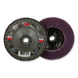 Flap Disc 769F, 4.5 in dia, 80+ Grit, 5/8 in-11 arbor, 13300 RPM