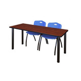 Kee Kee,Training Table,2 M Chrs,72"x24" MT7224CHBPBK47BE