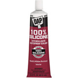 DAP 2.8 Oz. White  100% Silicone Kitchen & Bath Sealant