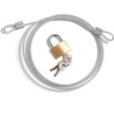 Global Industrial Security Cable Kit Includes Cable Padlock And 3 Keys