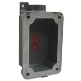 Hubbell Killark Device Box,3/4In Hub,15.5Cu-In FXB-2