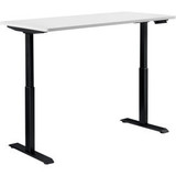 Interion Electric Height Adjustable Desk 60""W x 30""D White W/ Black Base