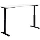 Interion Electric Height Adjustable Desk 72""W x 30""D White W/ Black Base