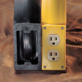 Flexiduct Covered Ext Cord,10ft, 8ft Covered,Yel 8EF3 YELLOW