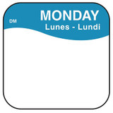 Daymark Food Safety Label,Blue/White,3/4 in H IT110037-1-MON