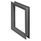 National Guard Door Window Frame Kit,33 inx3 in,Gray L-FRA100-5x35