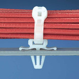 Panduit Cable Tie Mount,Arrowhead,Nat,PK100 PWMS-H25-C