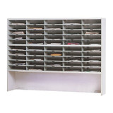 Safco Literature/Mail Organizer,46 1/4" H,Gray SR6046RPG