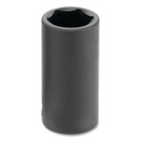 Impact Socket, 3/8 in Drive Size, 9 mm Socket Size, Hex, 6-point, Standard Length