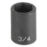 Impact Socket, 1/2 in Drive Size, 27 mm Socket Size, Hex, 6-point, Standard Length