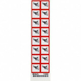 Brady GHS Label,1"H,1"W,PK16 118816