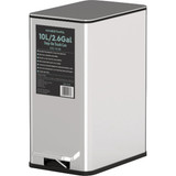 Ninestars 2.6 Gal. Slim Brushed Stainless Steel Pedal Trash Can XZD-10-88 601409