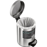 Ninestars 1.3 Gal. Foot Pedal Round Trash Can SOT-5-1 601533