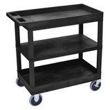 Luxor Cart,(2) Tub,1 Flat shelves,18"x32" EC121HD-B