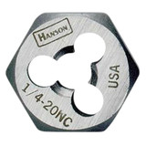 3/8" - 24 NF Right-hand Re-threading Hexagon Fractional Die, Bulk 7236