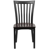 Flash Furniture Restaurant Chair,School Back,Wal Seat XU-DG6Q4BSCH-WALW-GG