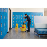 Rubbermaid Commercial 26 In. 2-Sided Yellow Multilingual Caution Sign