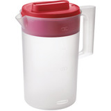 Rubbermaid 1 Gal. Simply Pour Plastic Pitcher with Multi-Function Lid 2122590 625318