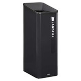 Rubbermaid Commercial Recycling Can,Square,15 gal,Black 2078967