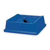 Rubbermaid Commercial Desk Recycling Container,Blue,3-1-4 gal. FG295573BLUE