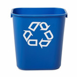 Rubbermaid Commercial Desk Recycling Container,Blue,3-1-4 gal. FG295573BLUE