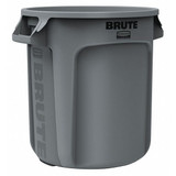 Rubbermaid Commercial Utility Container,10 gal.,Gray FG261000GRAY