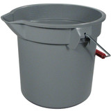 Rubbermaid Commercial Bucket,3 1-2 gal,Gray FG261400GRAY