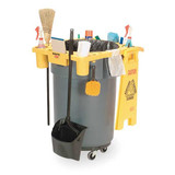 Rubbermaid Commercial Rim Caddy,32 1-2 in L,Yellow FG9W8700YEL