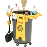 Rubbermaid Commercial Rim Caddy,32 1-2 in L,Yellow FG9W8700YEL
