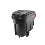 Rubbermaid Commercial Trash Can Top,Dome,Hinged Closure,Black FG9W7200BLA