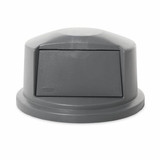 Rubbermaid Commercial Trash Can Top,Dome,Swing Closure,Gray FG263788GRAY