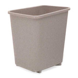 Rubbermaid Commercial Wastebasket,Rectangular,3-1-4 gal.,Beige FG295500BEIG