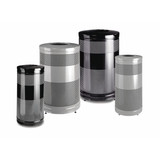 Rubbermaid Commercial Trash Can,25 gal.,Black,Steel FGS3ETBKPL