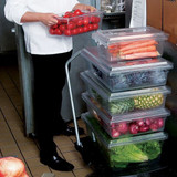 Rubbermaid Commercial Food-Tote Box, 8.5 gal FG330800CLR