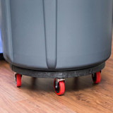 Rubbermaid Commercial Container Dolly,250 lb.,Fits 55 gal. FG264043BLA