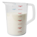 Rubbermaid Commercial Measuring Cup,Clear,Plastic FG321800CLR