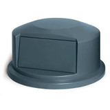Rubbermaid Commercial Trash Can Top,Dome,Swing Closure,Gray FG264788GRAY