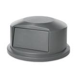 Rubbermaid Commercial Trash Can Top,Dome,Swing Closure,Gray FG264788GRAY