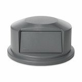 Rubbermaid Commercial Trash Can Top,Dome,Swing Closure,Gray FG264788GRAY