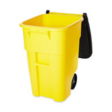Rubbermaid Commercial Trash Can,50 gal.,Yellow,Plastic FG9W2700YEL