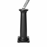 Rubbermaid Commercial Cigarette Receptacle,1 gal.,Black FG9W3000BLA
