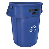 Rubbermaid Commercial Recycling Receptacle,Blue,44 gal. FG264307BLUE