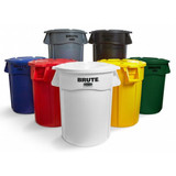 Rubbermaid Commercial Recycling Receptacle,Blue,44 gal. FG264307BLUE