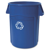 Rubbermaid Commercial Recycling Receptacle,Blue,44 gal. FG264307BLUE