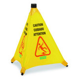 Carlisle Pop-Up Caution Cone, 18 x 22.25 x 20, Yellow 3694204