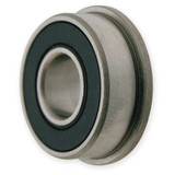 Dayton Flanged Rad Ball Bearing,R2,1/8 in Bore 1ZGE4