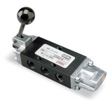 Aro Manual Air Control Valve, Lever, Black E212LS