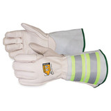 Superior Glove Leather Gloves,White,Glove Size L,PR 365DLX6KG-L