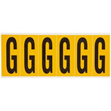 Brady Letter Label,G,1-1/2 in. W x 3-1/2 in. H 1550-G